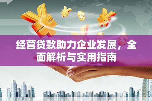 岑巩经营贷款助力企业发展，全面解析与实用指南