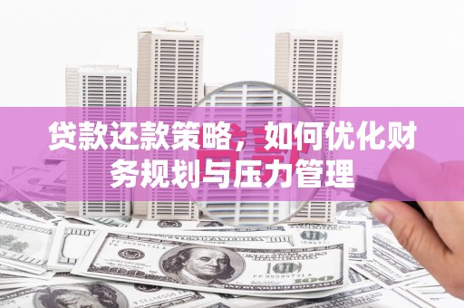 忻府贷款还款策略，如何优化财务规划与压力管理