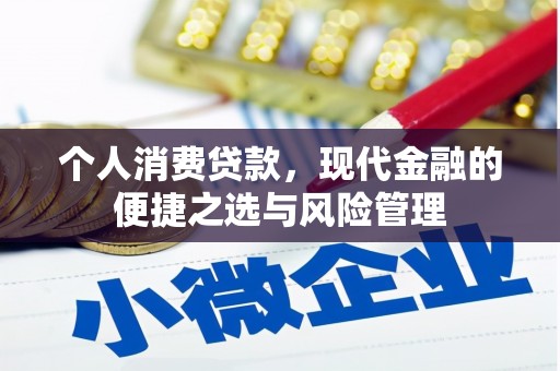 且末个人消费贷款，现代金融的便捷之选与风险管理