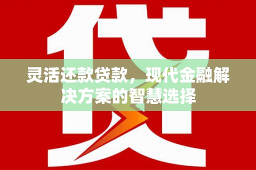 荥阳灵活还款贷款，现代金融解决方案的智慧选择
