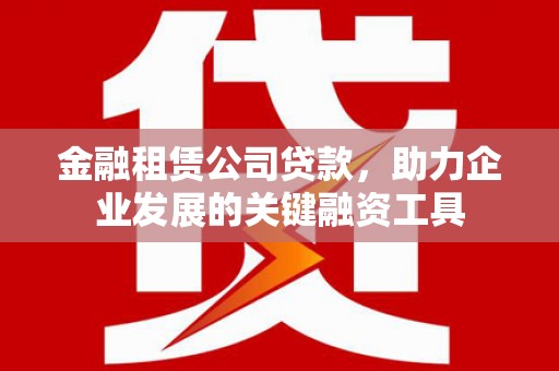 颍上金融租赁公司贷款，助力企业发展的关键融资工具