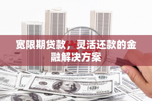 汉源宽限期贷款，灵活还款的金融解决方案