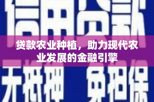 昌乐贷款农业种植，助力现代农业发展的金融引擎
