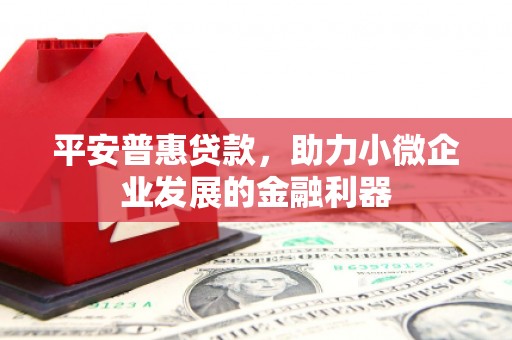 太仓平安普惠贷款，助力小微企业发展的金融利器