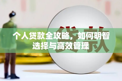 双清个人贷款全攻略，如何明智选择与高效管理