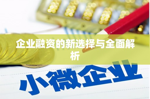 城关企业融资的新选择与全面解析