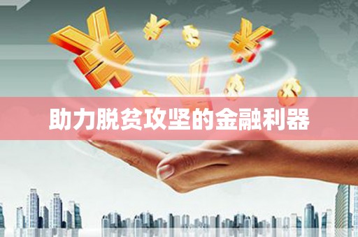 盐边助力脱贫攻坚的金融利器